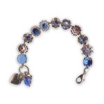 Bracelet by Mariana Songbook Coll. Glamorous Blues and Pink Swarovski Crystals - Image 5