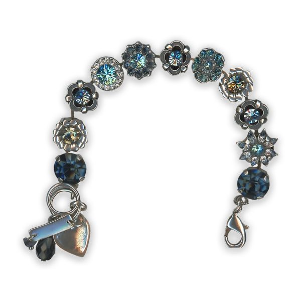 Bracelet by Mariana Winter Wonderland Coll. Elegant Blue Swarovski Crystals