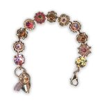 Bracelet by Mariana Winter Wonderland Coll. Lovely Pink and Golden Swarovski Crystals - Image 4