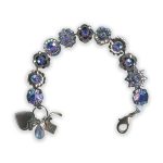 Bracelet by Mariana My Treasures Coll. Shimmering Sapphire AB Swarovski Crystals - Image 5
