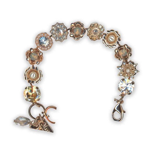 Bracelet by Mariana Nature Coll. Shimmering Moonlight and Pearl Swarovski Crystals