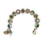 Bracelet by Mariana Flower Power Coll. Fab Greens and Blues Swarovski Crystals - Image 5