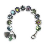 Bracelet by Mariana Caribbean Life Coll. Fab Turq Mineral and Amethyst Swarovski Crystals - Image 3