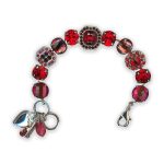 Bracelet by Mariana Songbook Coll. Stunning Reds Swarovski Crystals - Image 3