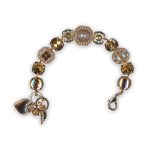 Bracelet by Mariana Winter 2021 Coll. Shimmering Sun Kissed Horizon and Topaz Swarovski Crystals