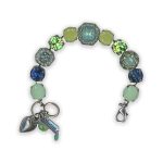 Bracelet by Mariana Spring 2019 Coll. Adorable Green and Blue Swarovski Crystals - Image 2