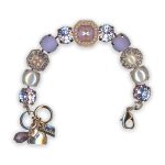 Bracelet by Mariana My Treasures Coll. Elegant Pearl Mineral and Purples Swarovski Crystals - Image 3