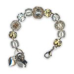 Bracelet by Mariana My Treasures Coll. Exquisite Pearl Mineral, Topaz, and Clear Swarovski Crystals - Image 2
