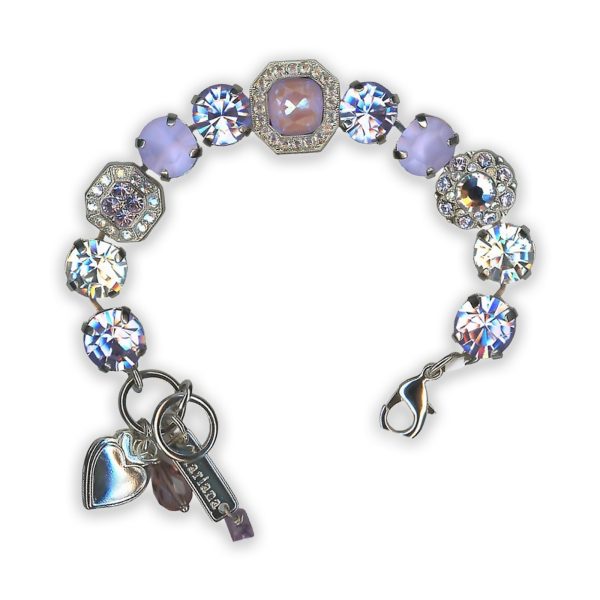 Bracelet by Mariana My Treasures Coll. Glitzy Moonlight and Purples Swarovski Crystals