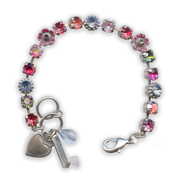Bracelet by Mariana Nirvana Coll. Lovely Shades of Pink Swarovski Crystals