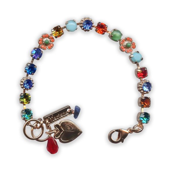 Bracelet by Mariana Nirvana Coll. Beautiful Multi-Colored Swarovski Crystals