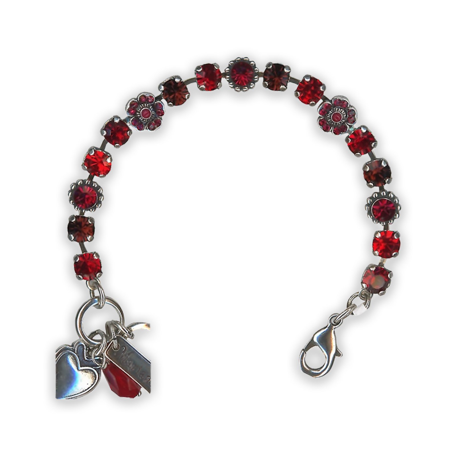 B-4504-1070-SP (1) Bracelet by Mariana Songbook Coll. Stunning Ruby Swarovski Crystals - Image 1