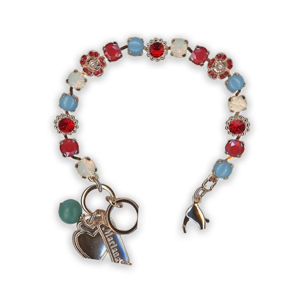 Bracelet by Mariana Joy Of Life Coll. Elegant Siam and White Swarovski Crystals