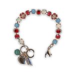 Bracelet by Mariana Joy Of Life Coll. Elegant Siam and White Swarovski Crystals - Image 3