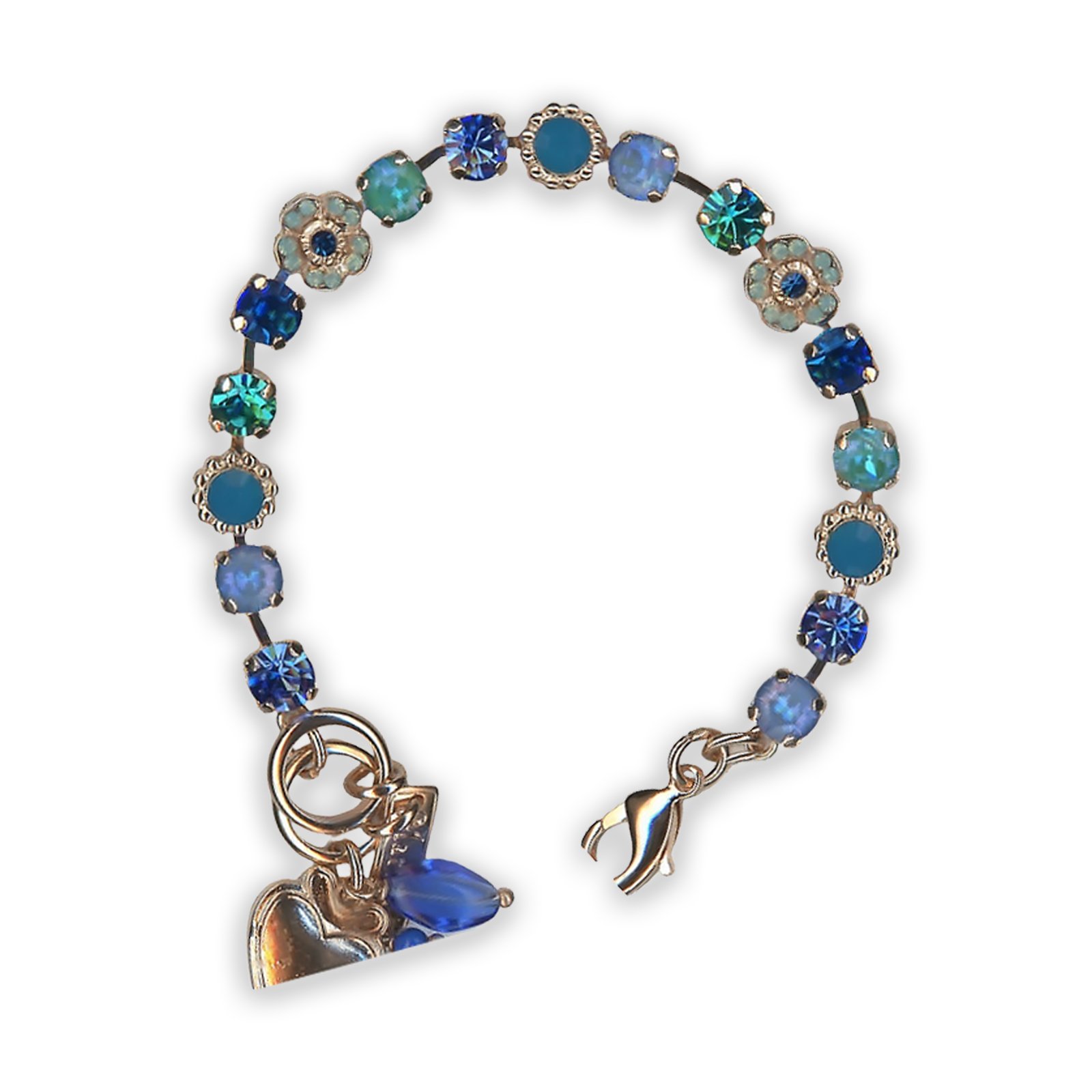B-4504-1128-RG (1) Bracelet by Mariana Joy Of Life Coll. Glamorous Blue Swarovski Crystals - Image 1