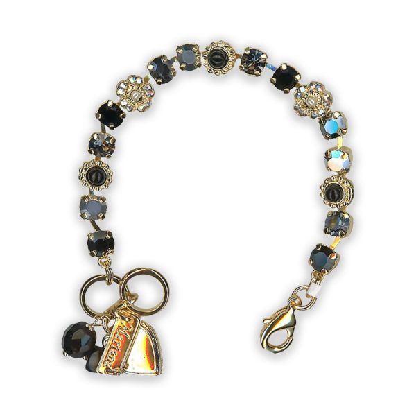 Bracelet by Mariana Woman Elegant Jet and Hematite Swarovski Crystals