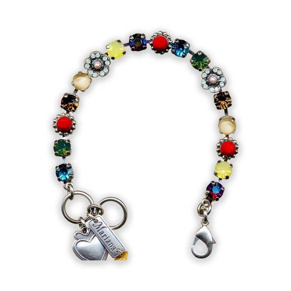 Bracelet by Mariana My Treasures Coll. Beautiful Multi-Colored Swarovski Crystals