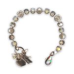 Bracelet by Mariana Songbook Coll. Timeless Pearl and Golden Swarovski Crystals - Image 3