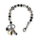 Bracelet by Mariana Botanica Coll. Elegant Jet and Moonlight Swarovski Crystals - Image 3