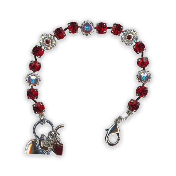 Bracelet by Mariana My Treasures Coll. Stunning Siam and AB Swarovski Crystals