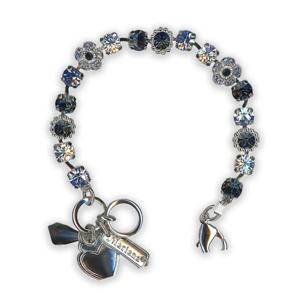 Bracelet by Mariana Spring Coll. Elegant Montana and Clear Swarovski Crystals