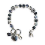 Bracelet by Mariana Spring Coll. Elegant Montana and Clear Swarovski Crystals - Image 2