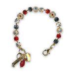 Bracelet by Mariana My Treasures Coll. Elegant Montana and Siam Swarovski Crystals