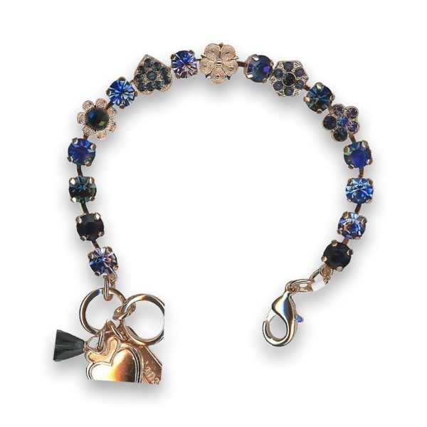 Bracelet by Mariana Odyssey Coll. Glamorous Sapphire Swarovski Crystals