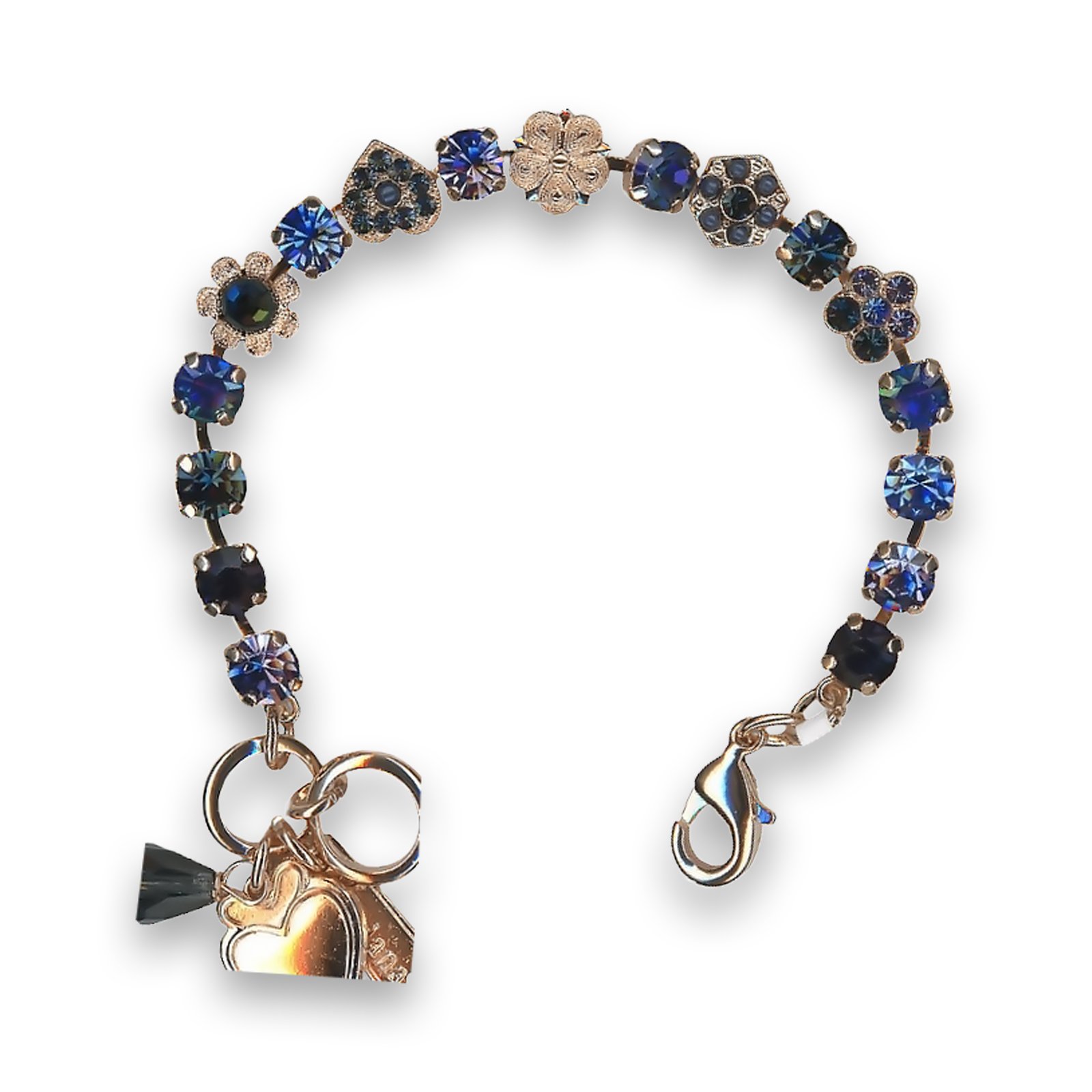 B-4028-2-1026-RG (1) Bracelet by Mariana Odyssey Coll. Glamorous Sapphire Swarovski Crystals - Image 1
