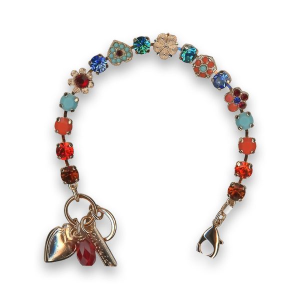 Bracelet by Mariana Nirvana Coll. Sassy Hyacinth and Turquoise Swarovski Crystals
