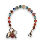 Bracelet by Mariana Nirvana Coll. Sassy Hyacinth and Turquoise Swarovski Crystals - Image 2