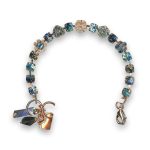 Bracelet by Mariana Winter Wonderland Coll. Sophisticated Montana and Teal Swarovski Crystals