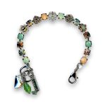Bracelet by Mariana My Butterfly Coll. Sassy Peach and Green Swarovski Crystals - Image 3