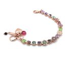 Bracelet By Mariana Woman Lovely Lavender and Green Swarovski Crystals - Image 3