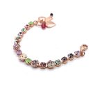 Bracelet By Mariana Woman Lovely Lavender and Green Swarovski Crystals - Image 2