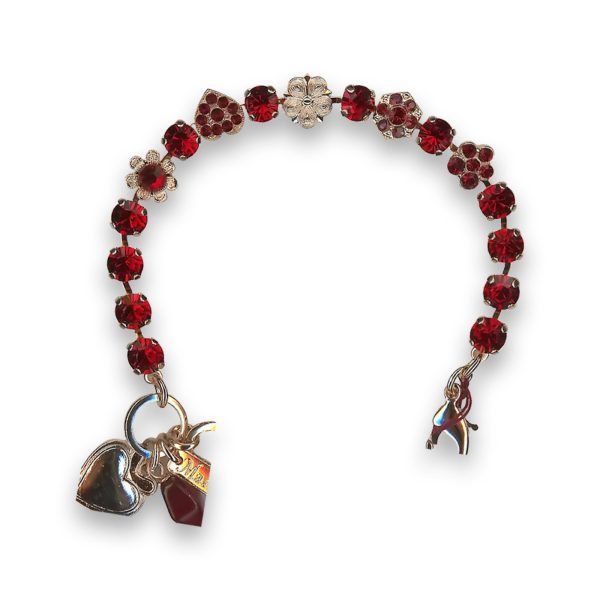 Bracelet By Mariana Woman Stunning Siam Swarovski Crystals