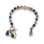 Bracelet by Mariana Spring 2019 Coll. Gorgeous Montana and Clear Swarovski Crystals