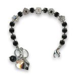 Bracelet by Mariana Cocktail Hour Coll. Elegant Jet and Clear Swarovski Crystals - Image 3