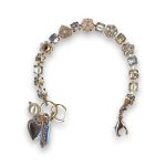 Bracelet by Mariana Caribbean Life Coll. Timeless Pearl and Golden Swarovski Crystals