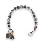 Bracelet by Mariana 2016 Spring Coll. Gorgeous Montana and Clear Swarovski Crystals
