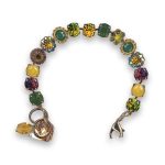 Bracelet by Mariana Holiday Lights Coll. Exquisite Green and Yellow Swarovski Crystals