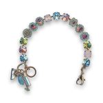 Bracelet by Mariana Summer 2022 Coll. Lovely Turquoise and Rose Swarovski Crystals