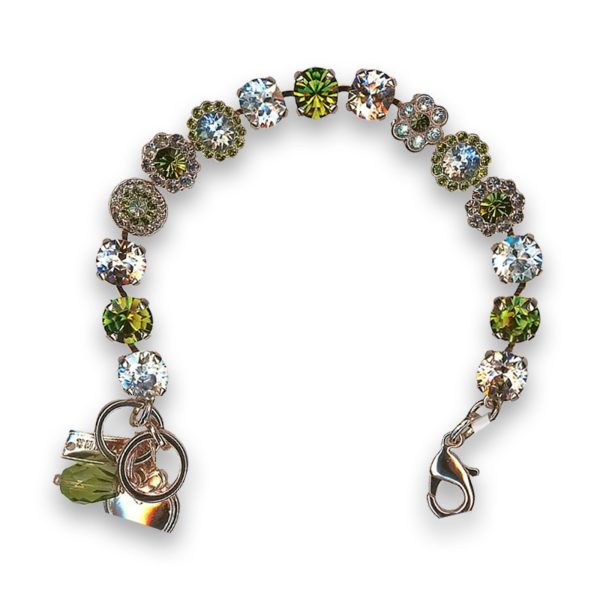 Bracelet by Mariana My Treasures Coll. Adorable Olivine and Clear Swarovski Crystals