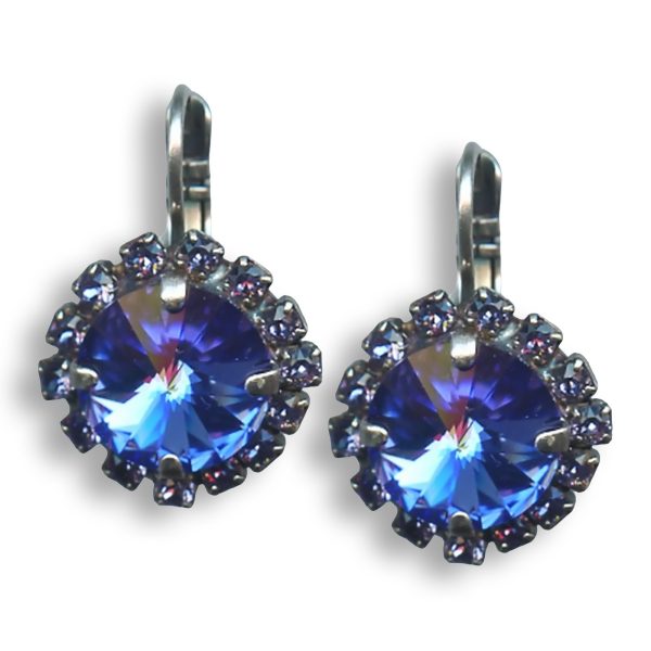 Earrings By Mariana Woman Alluring Heliotrope Swarovski Crystals