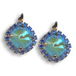 Earrings by Mariana Joy Of Life Coll. Shimmering Laguna and Sapphire Swarovski Crystals - Image 3