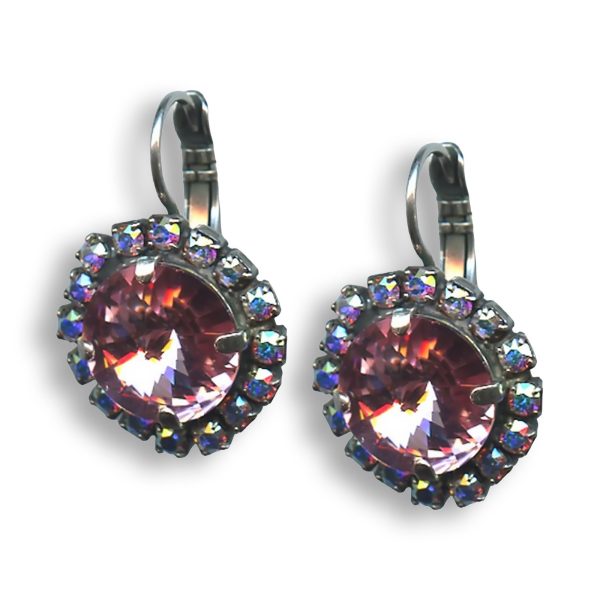 Earrings by Mariana My Treasures Coll. Glitzy AB and Rose Swarovski Crystals