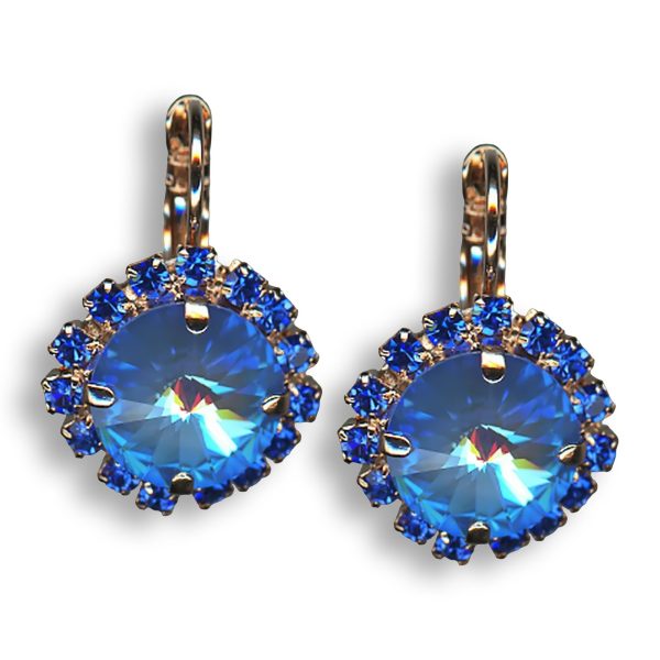 Earrings By Mariana Woman Gorgeous Sapphire Swarovski Crystals
