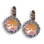 Earrings by Mariana My Treasures Coll. Shimmering Peach and Azore Swarovski Crystals - Image 3