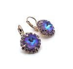 Earrings By Mariana Woman Adorable Lavender and Violet Swarovski Crystals - Image 2