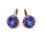 Earrings By Mariana Woman Adorable Lavender and Violet Swarovski Crystals - Image 4